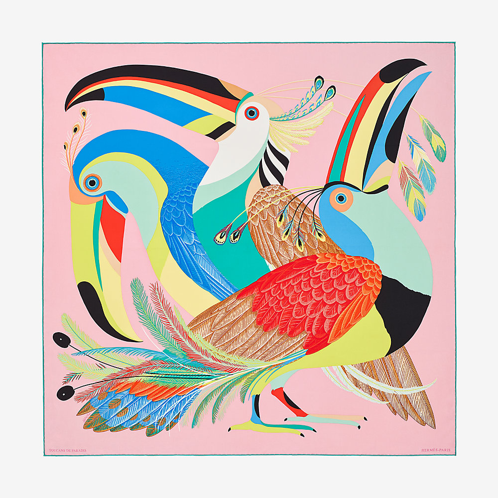 Toucans de Paradis scarf 90 Hermès Australia